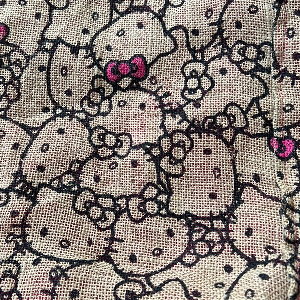 Hello Kitty Burlap Bag